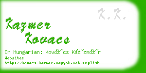 kazmer kovacs business card